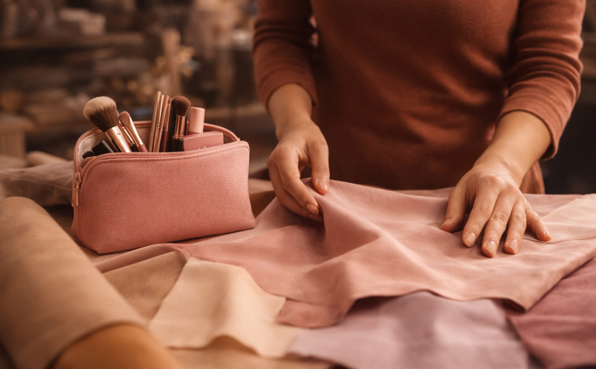 Fabric selection for makeup bags