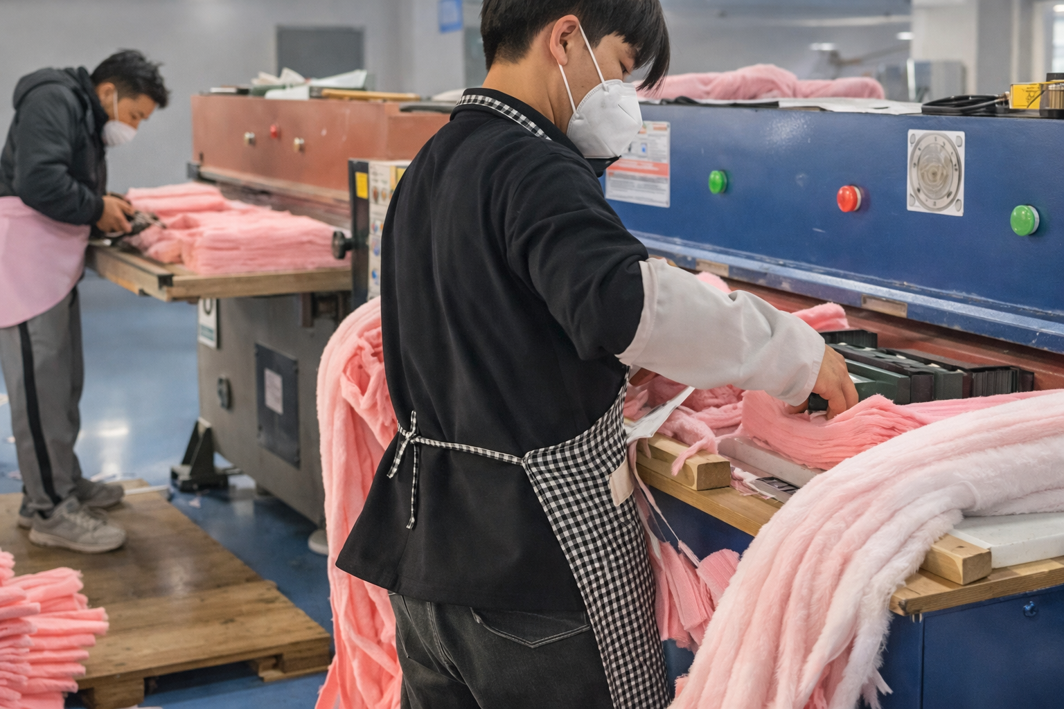 Fabric cutting process