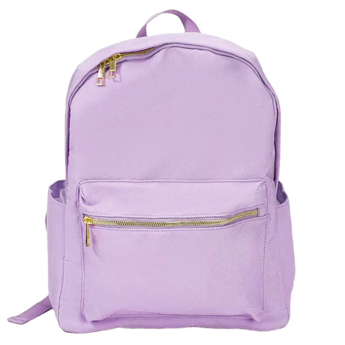 leather backpack womens backpack school backpack Lavender PU Leather Backpack with Front Pocket