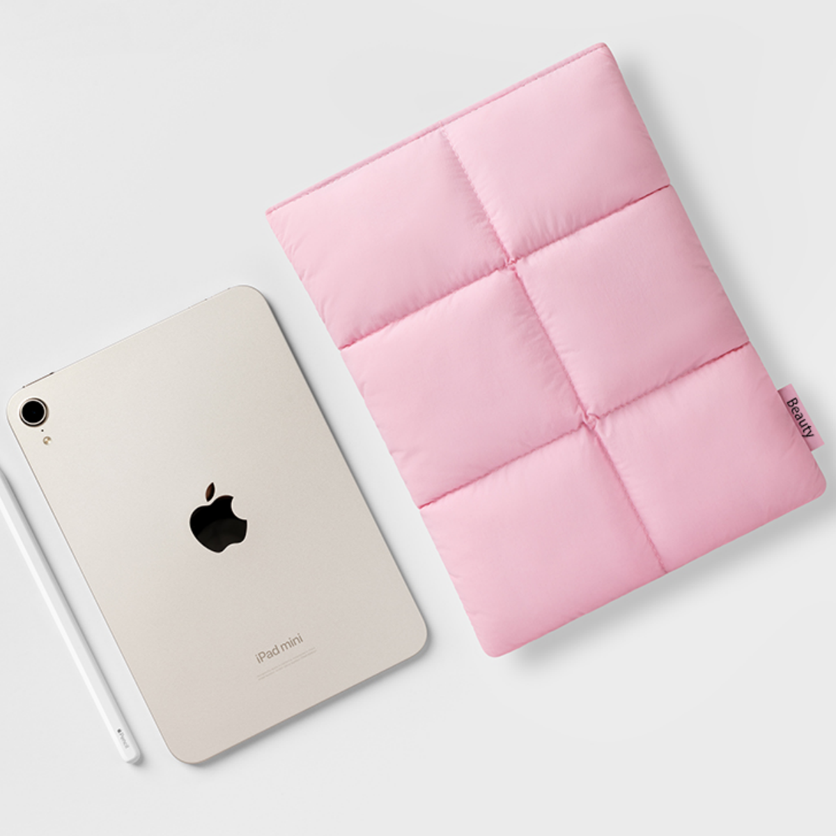 iPad sleeve tablet case padded laptop sleeve Pink Puffer iPad Protective Bag for Tablet