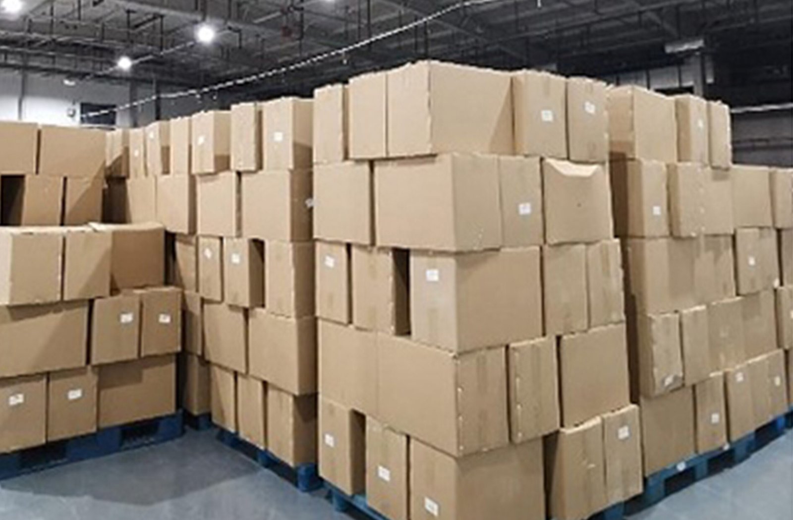 Warehouse storage and shipping preparation