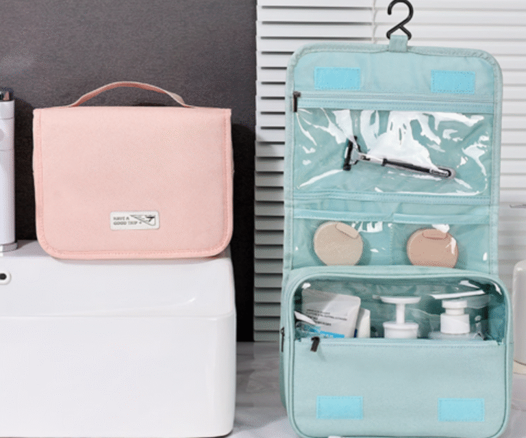 hanging toiletry bag travel makeup bag foldable wash bag Q&N Portable Hanging Toiletry Organizer for Bathroom and Travel