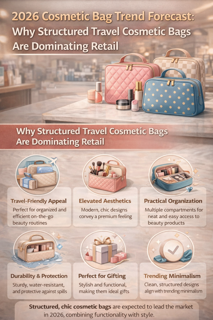 2026 Cosmetic Bag Trend Forecast: Why Structured Travel Cosmetic Bags Are Dominating Retail