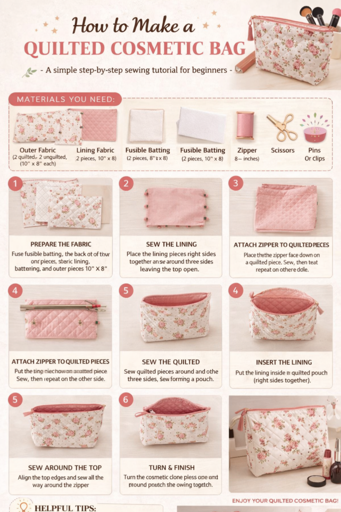 Make a Quilted Cosmetic Bag