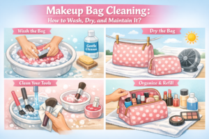 Makeup Bag Cleaning: How to Wash, Dry, and Maintain It？