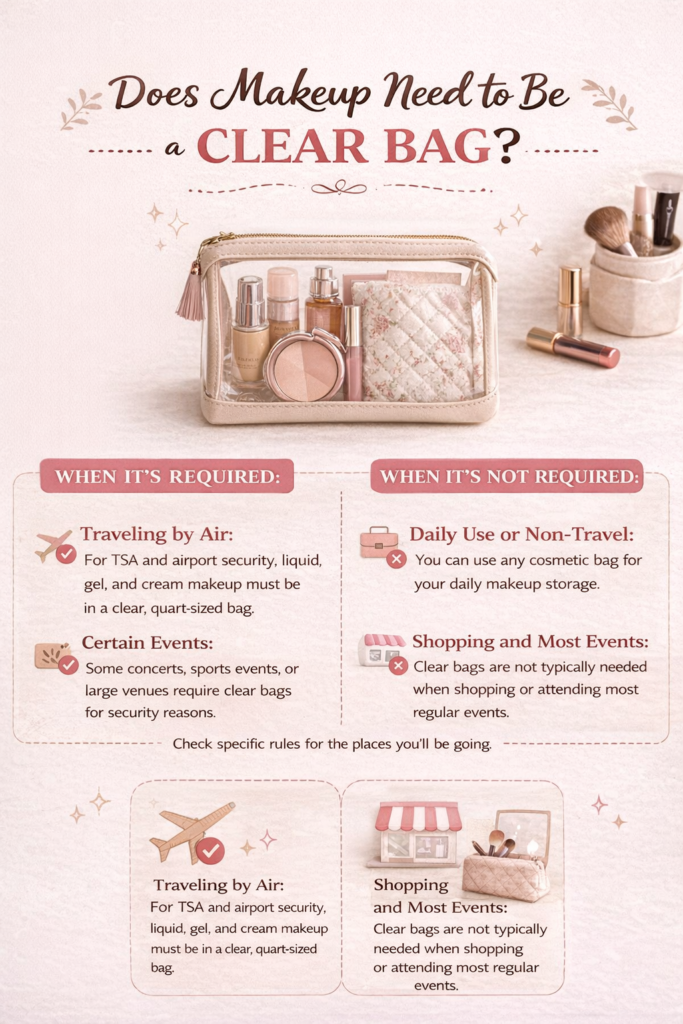 Makeup Need to Be in a Clear Bag