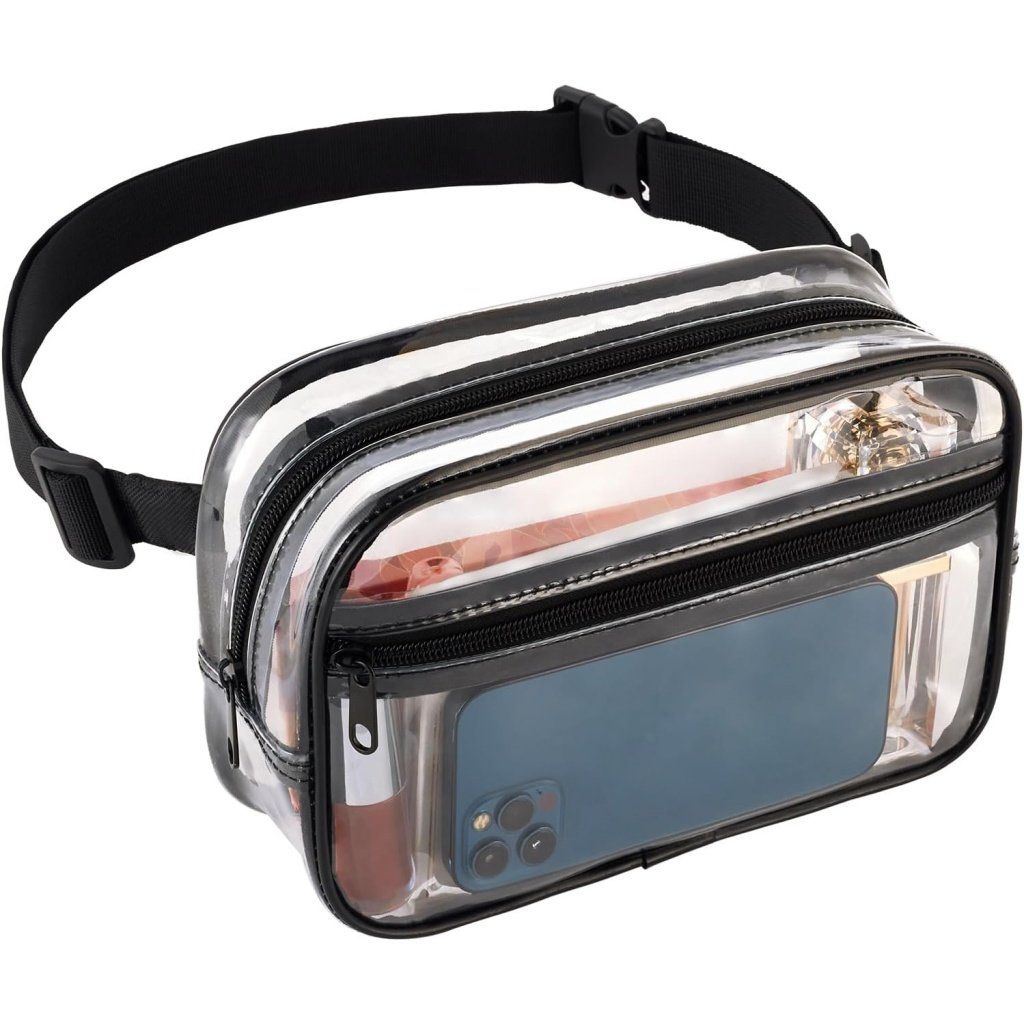 Multi Pocket Clear Waist Bag