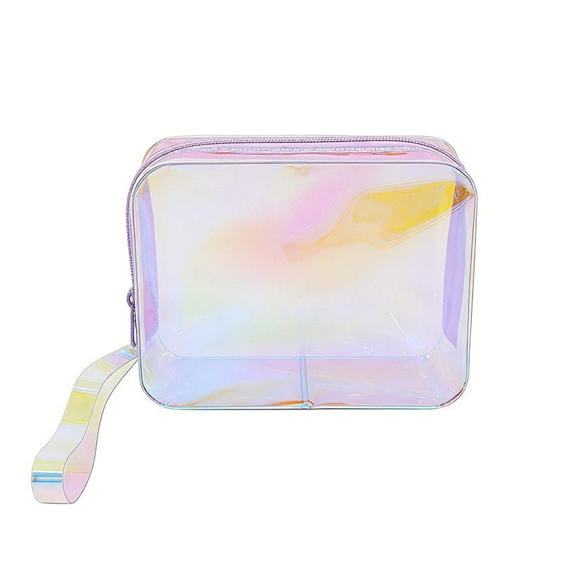 Holographic Clear Cosmetic Bag