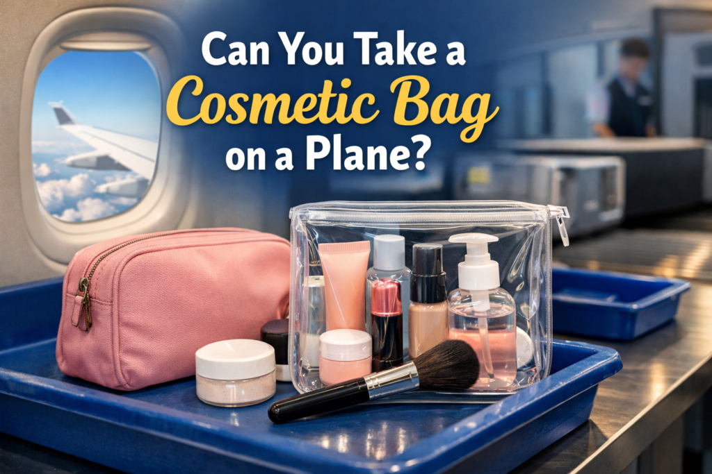 Take a Cosmetic Bag on a Plane