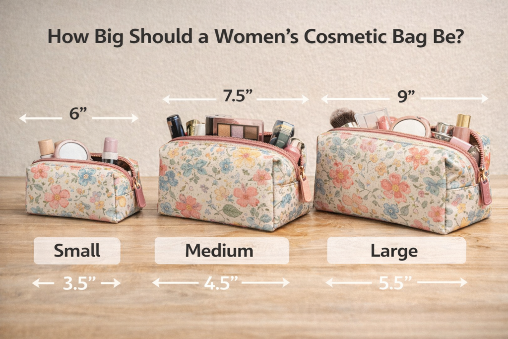How Big Should a Women’s Cosmetic Bag Be