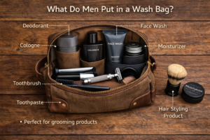 What Do Men Put in a Wash Bag?