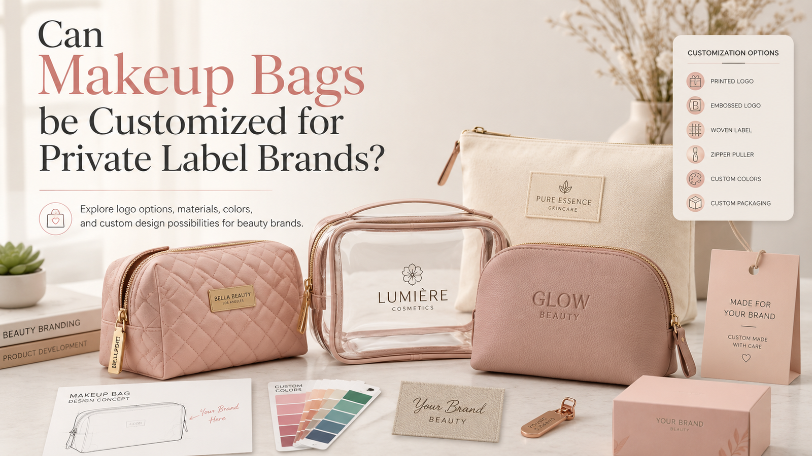Can Makeup Bags be Customized for Private Label Brands?