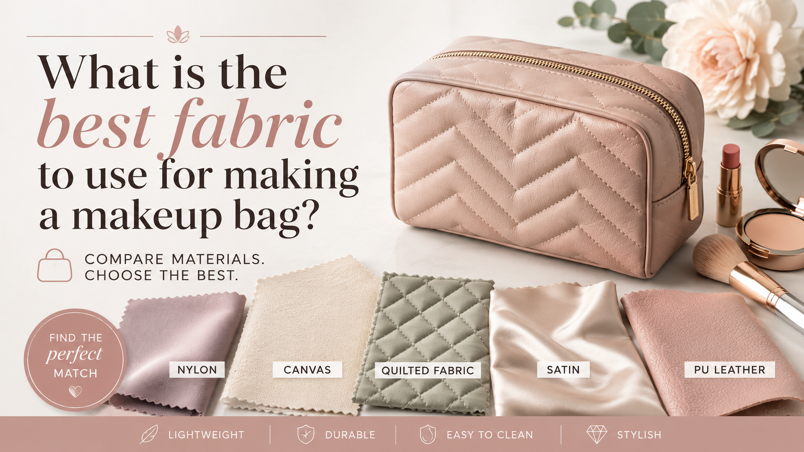 What is the Best Fabric to Use for Making a Makeup Bag?