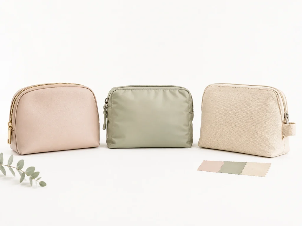 PU Leather vs Nylon vs Canvas Cosmetic Bags