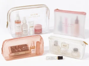 Clear Cosmetic Pouches for PR & Travel