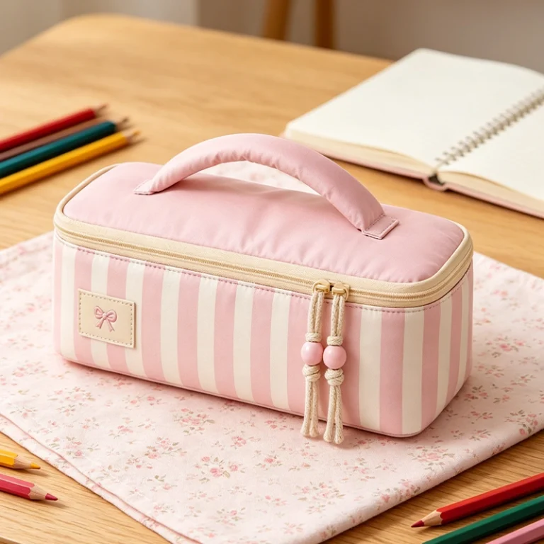 Custom Pink Cosmetic Bag
