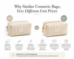 Why Similar Cosmetic Bags, Very Different Unit Prices