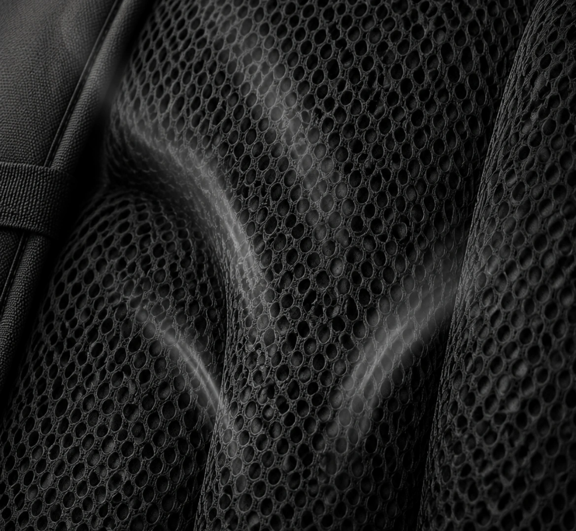 Placeholder for embroidered logo backpack example