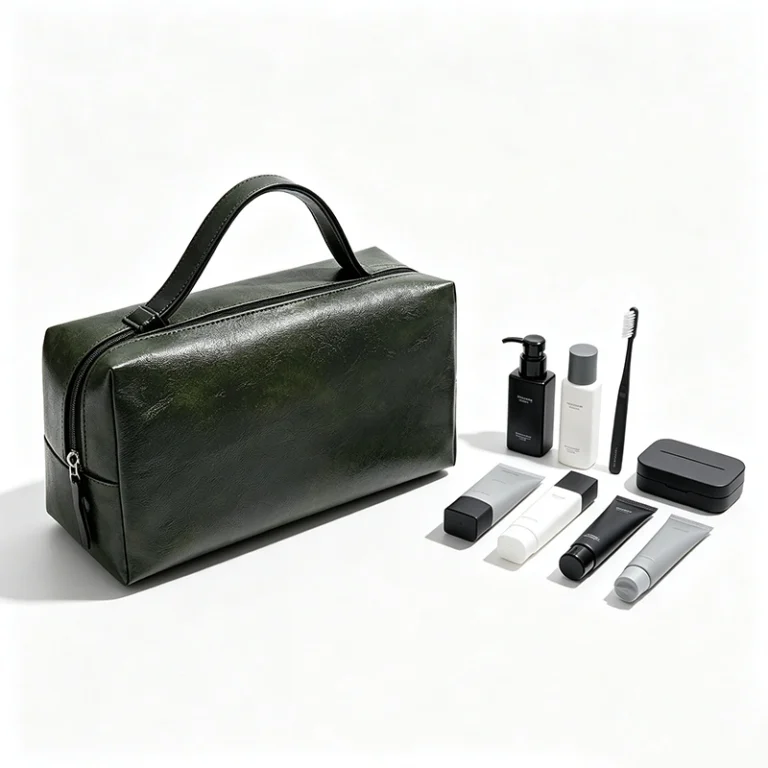 Custom PU Leather Toiletry Bag