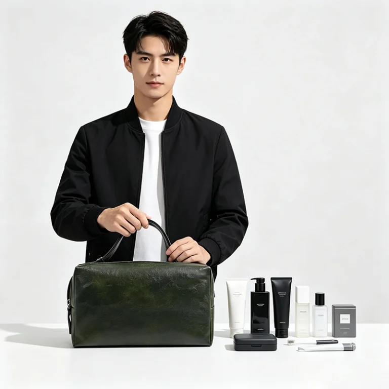 Custom PU Leather Toiletry Bags