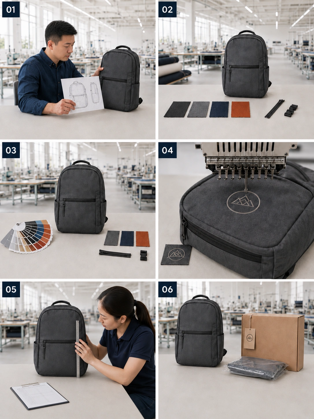 Bulk custom backpacks developed for brands and wholesale orders