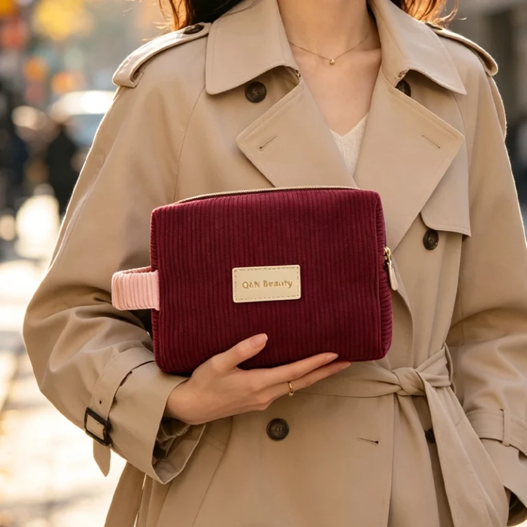 Corduroy Cosmetic Bag