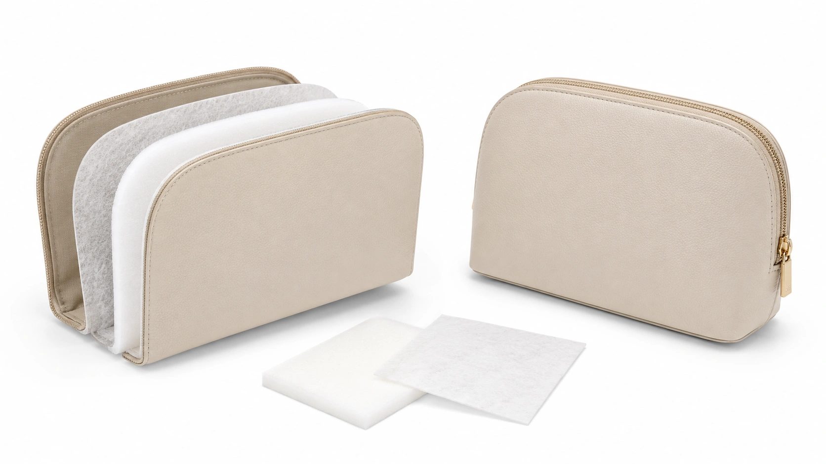 How Does Interlining Affect the Shape of a Cosmetic Bag?