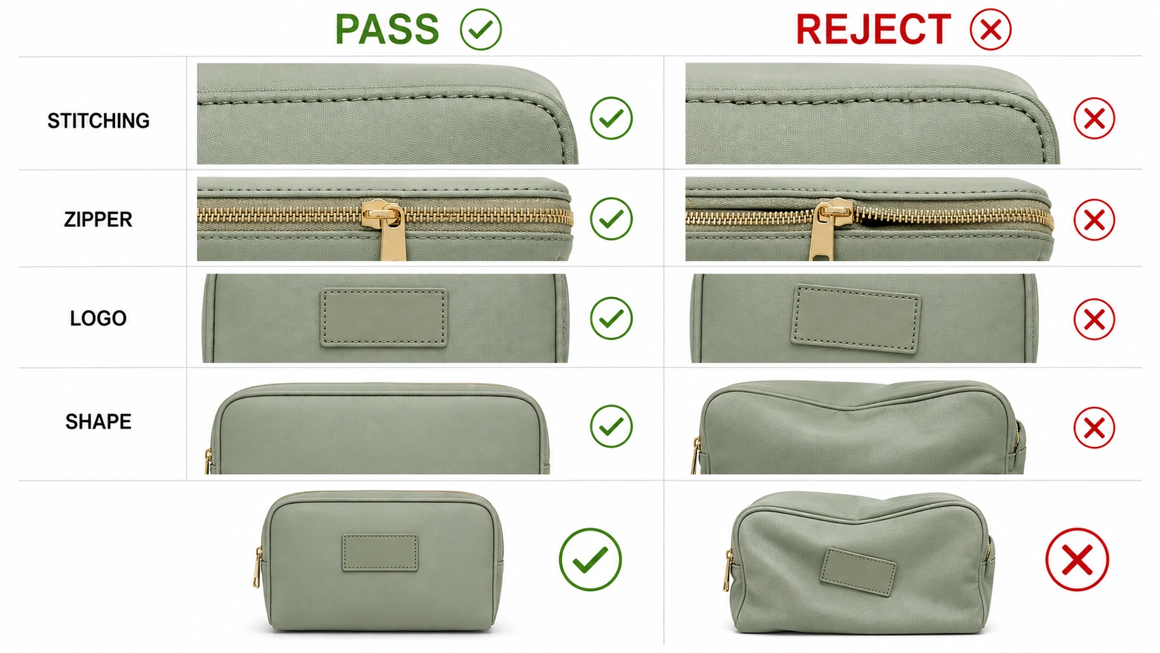 What Cosmetic Bag Defects Should Buyers Check Before Shipment?